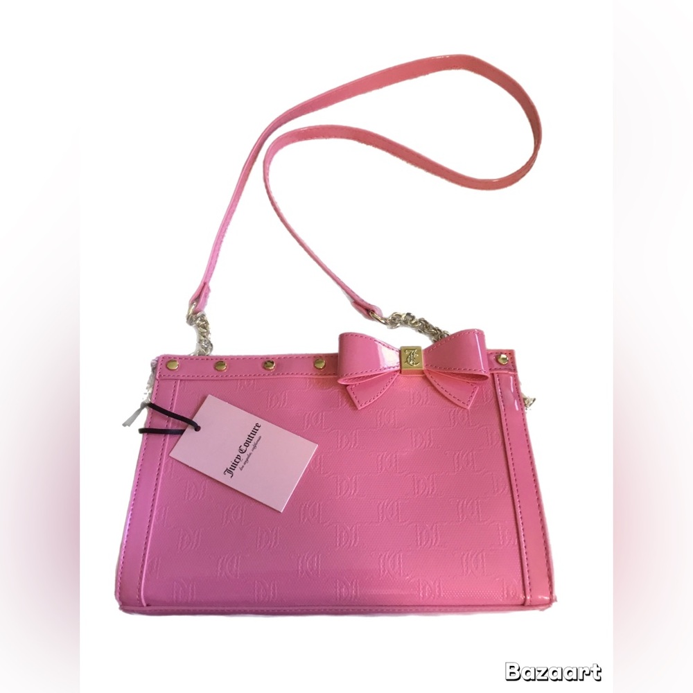 Juicy Couture Pink Bow Crossbody Purse